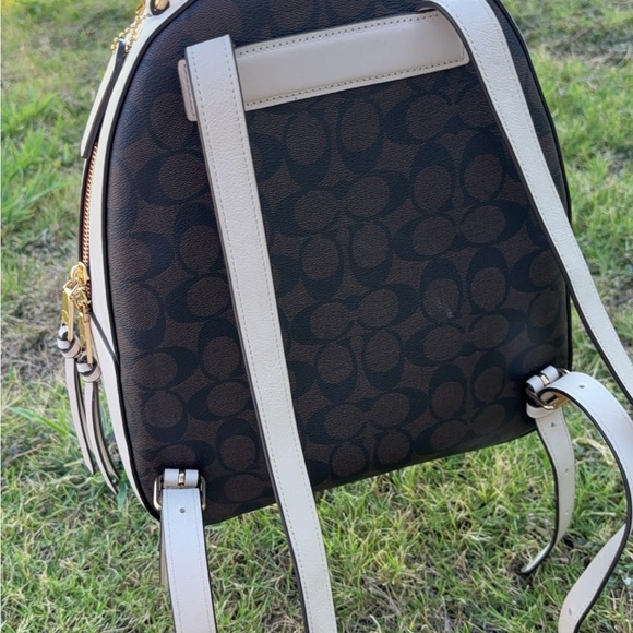 Jordyn backpack in signature canvas with varsity motif - Picture 2 of 8